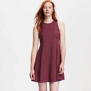 Old Navy burgundy and pink ditsy floral sundress size small